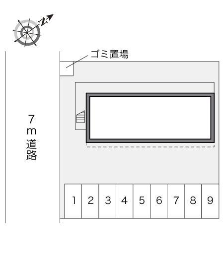 セゾン・ドミール(16154)の駐車配置図