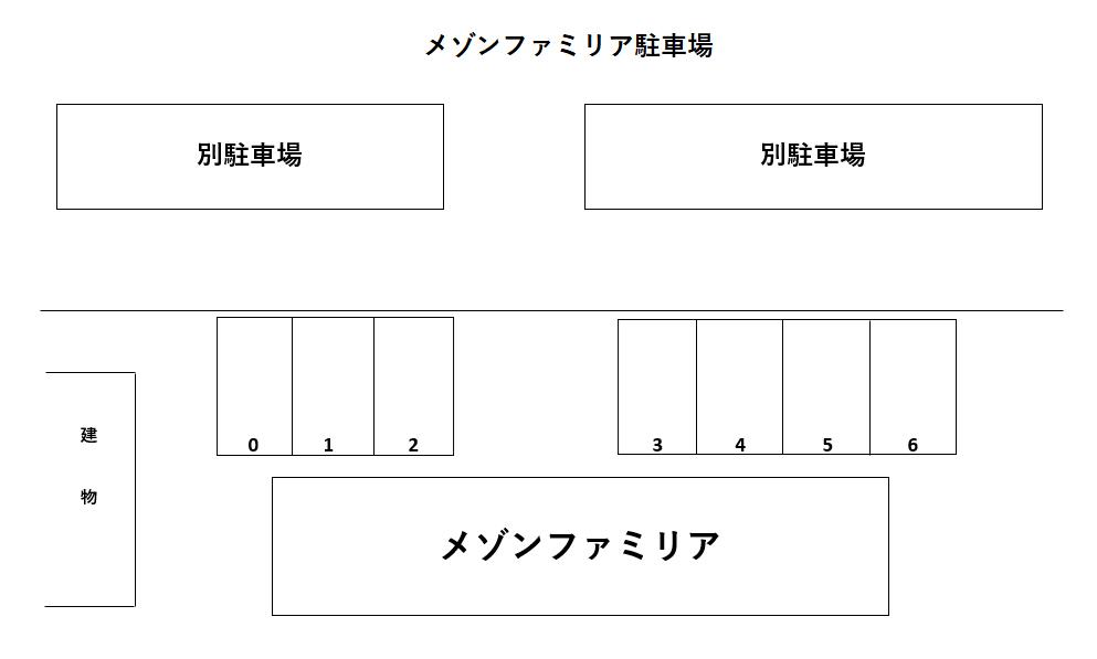 メゾンファミリア駐車場の駐車配置図