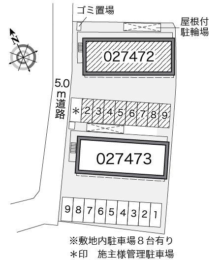 ＣＯＳＭＯ　Ａ(27472)の駐車配置図