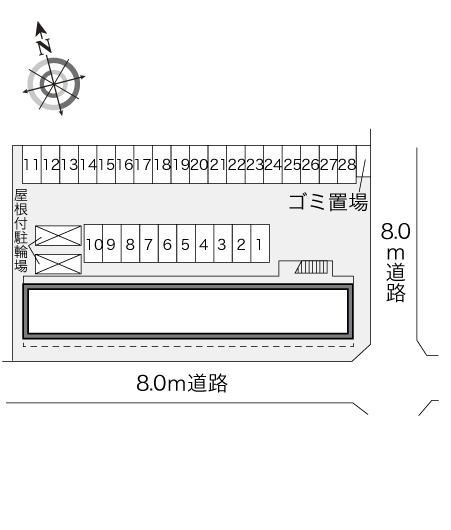 ハーモニー(24806)の駐車配置図