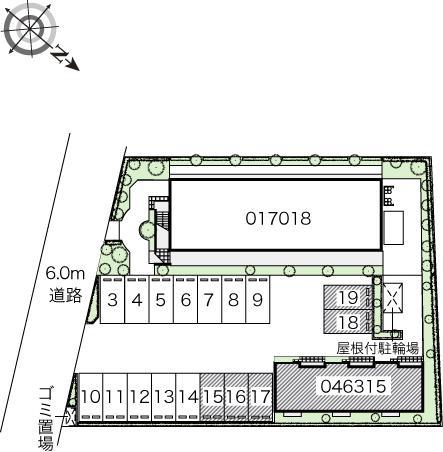 昭徳Ⅲ(46315)の駐車配置図
