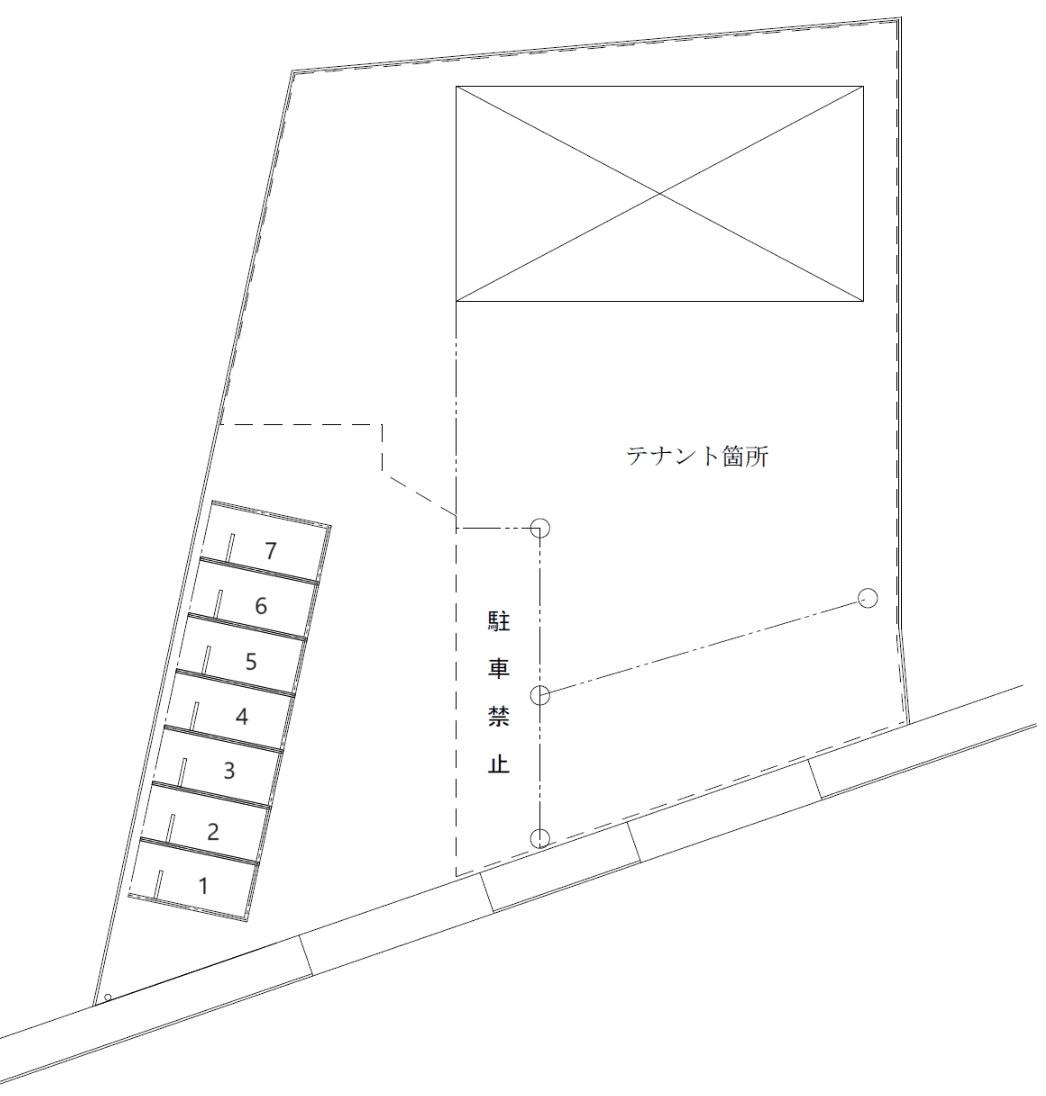 堺大野芝町の駐車配置図