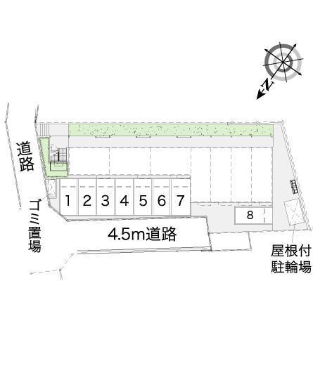 パーチェ作新台(43446)の駐車配置図