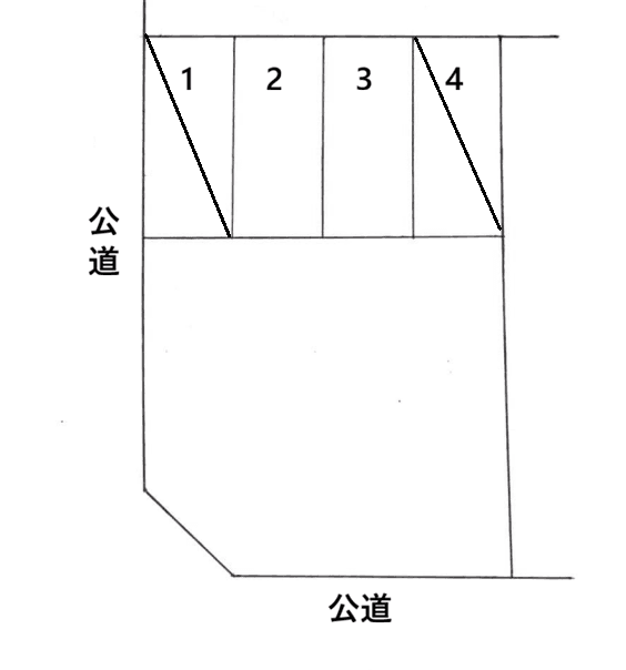 井上三郎(倉庫)駐車場の駐車配置図