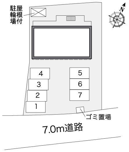 ウィンドワード(27432)の駐車配置図