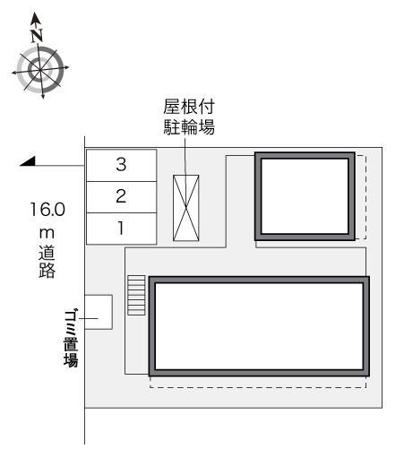 銀河荘(28776)の駐車配置図