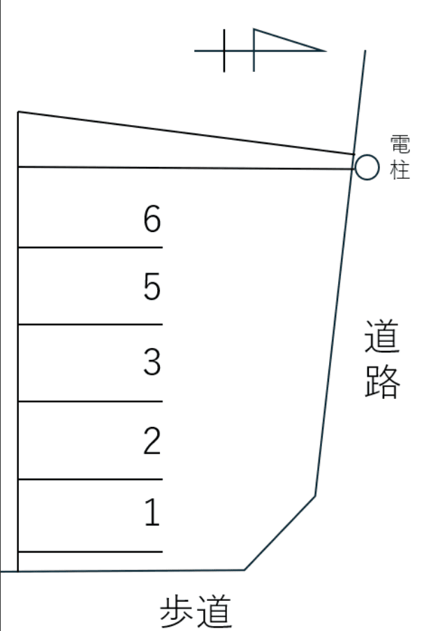 056的場町１丁目の駐車配置図