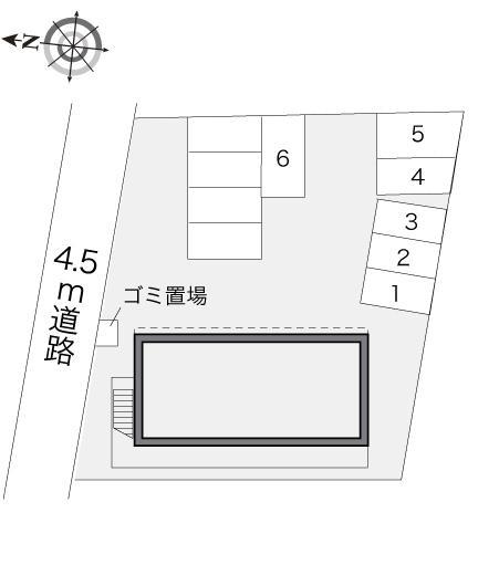 コーポフルール(17973)の駐車配置図