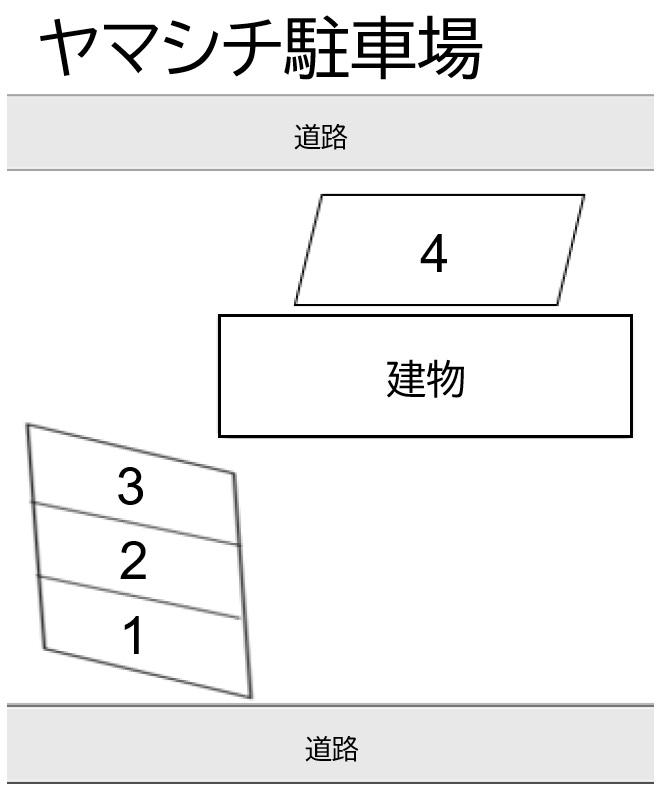 ヤマシチ駐車場の駐車配置図