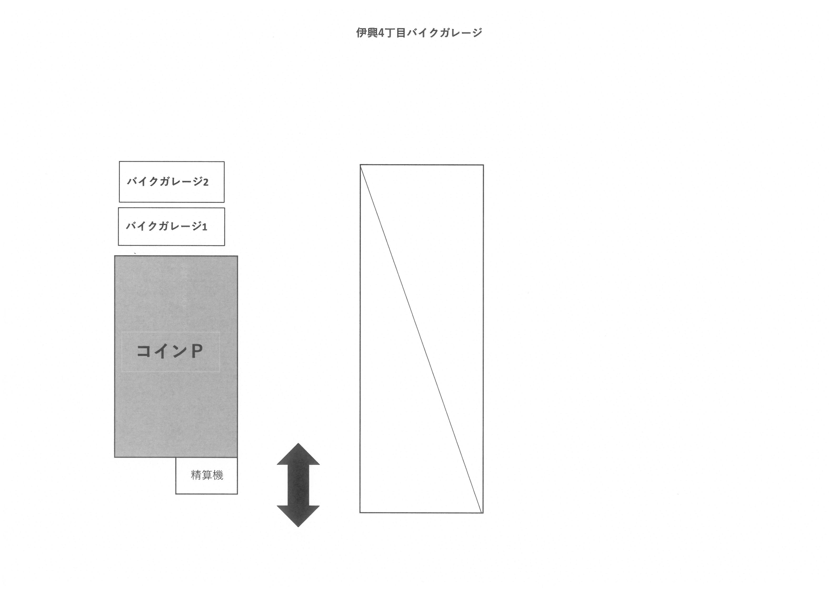 Ｅ－ＧＡＲＡＧＥ伊興４丁目の駐車配置図