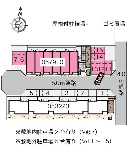 クレイノセンプリス(57910)の駐車配置図