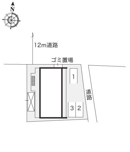 クレール猪名寺(21353)の駐車配置図