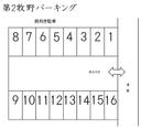 第2牧野パーキングの駐車場