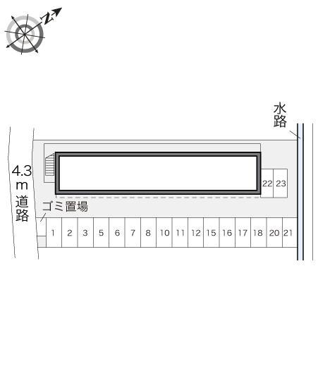 グランドカメリアⅡ(17288)の駐車配置図