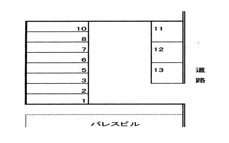 本町Ｍパーキングの駐車配置図