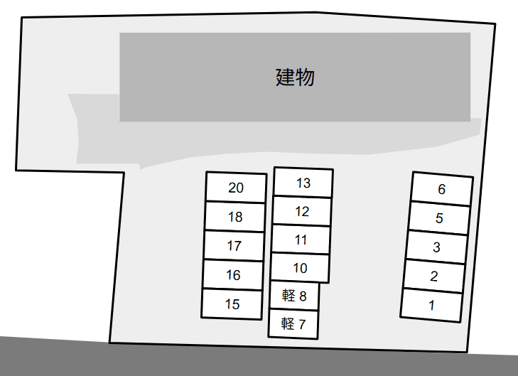 アリエッタの駐車配置図