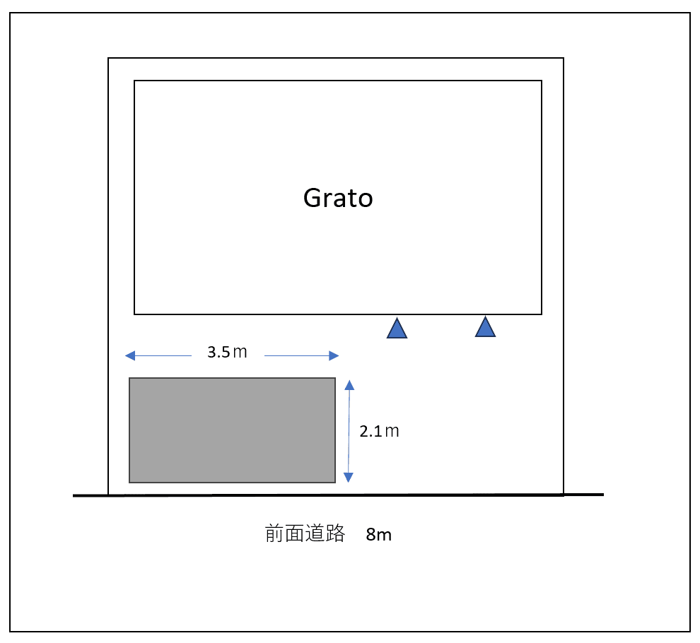Grato　～グラート～の駐車配置図
