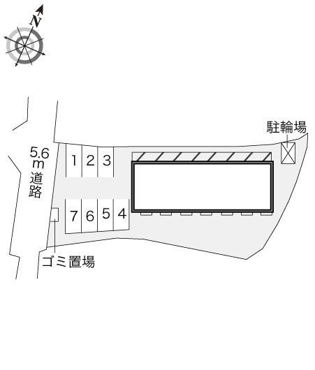 グリーンアベニュー(21048)の駐車配置図