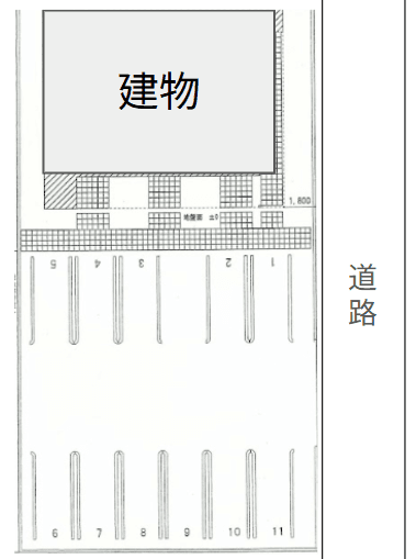 K’s　TWOの駐車配置図