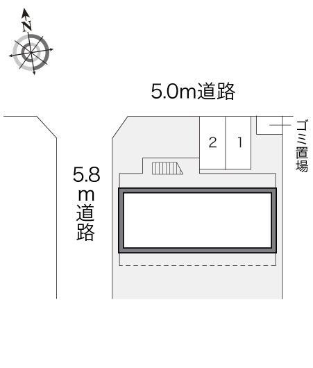 フレア駅元町(14549)の駐車配置図