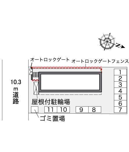 ＹＯＳＨＩＫＯ(36428)の駐車配置図