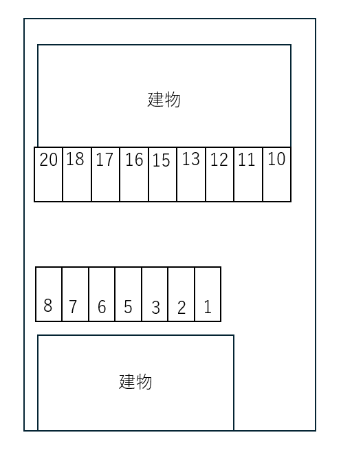 Ｂｅｌｌｅ　Ｃｉｅｌ　Ａの駐車配置図
