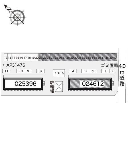 ダンデライオンⅠ(24612)の駐車配置図
