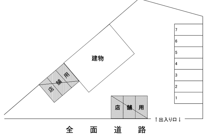 リヴァイヴ駐車場の駐車配置図