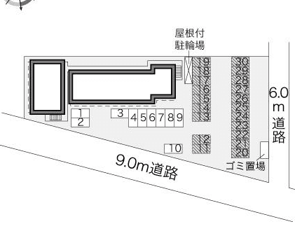 ＨＡＲＵ(24098)の駐車配置図