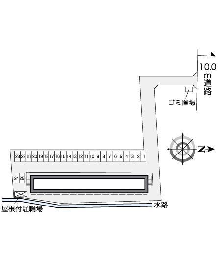 スカイコート　ナカダ(26925)の駐車配置図