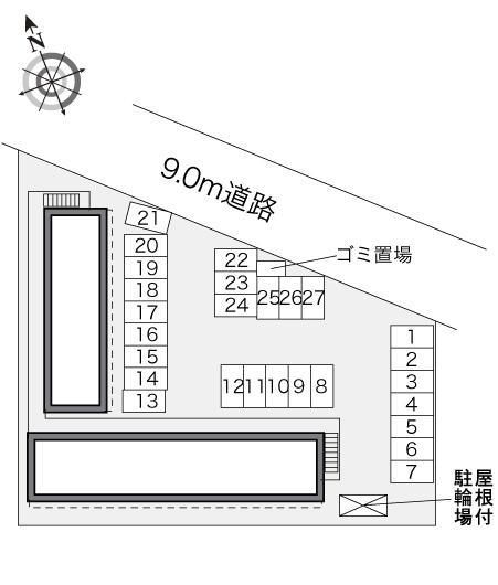 山形(31647)の駐車配置図