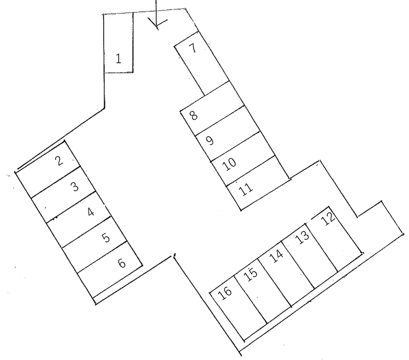 パーク不動町の駐車配置図