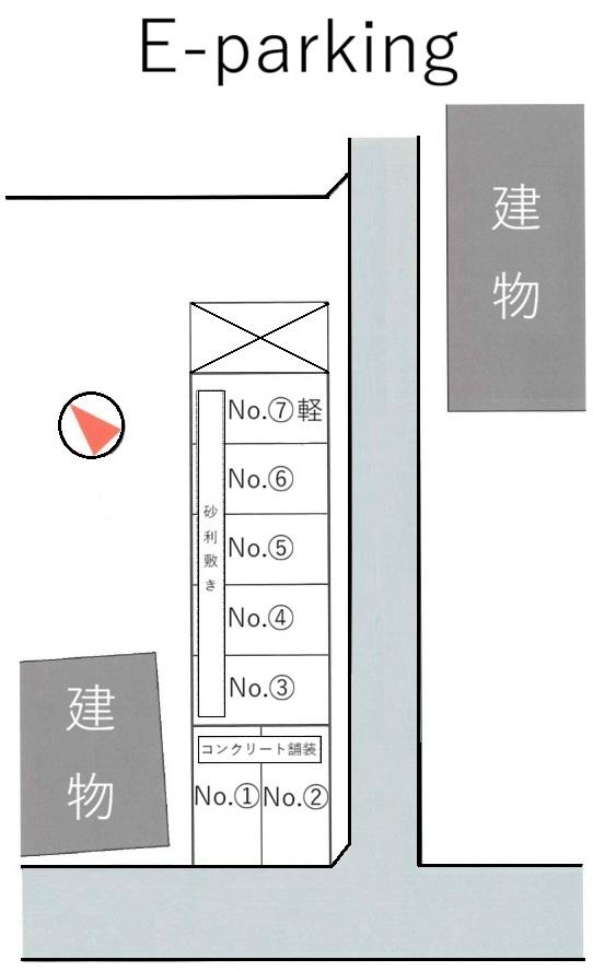 E-parkingの駐車配置図