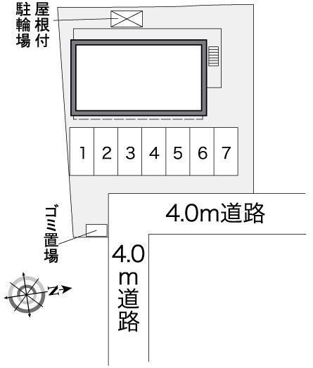 クレール　伊藤(27246)の駐車配置図