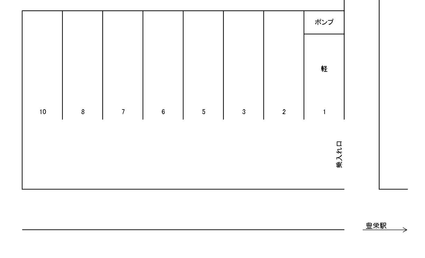 石動駐車場の駐車配置図