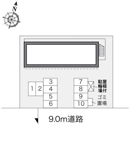 コンフォート(18123)の駐車配置図