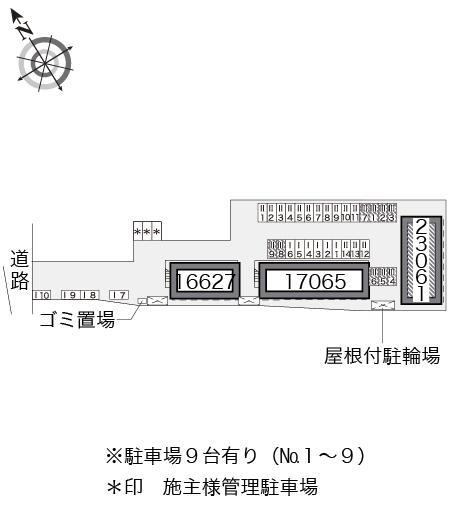 剣(23061)の駐車配置図
