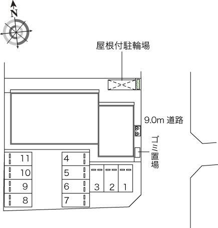 ＴｏｍａⅡ(45679)の駐車配置図