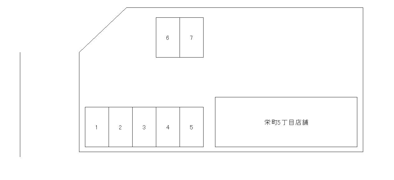 栄町5丁目62駐車場の駐車配置図
