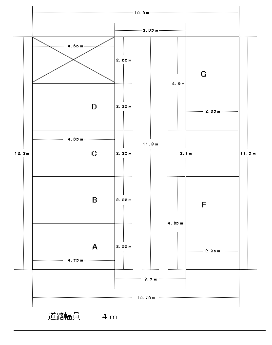 M・Oモータープールの駐車配置図