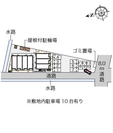 クレイノ青空(56279)の駐車配置図