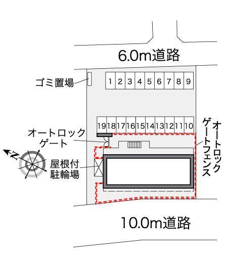 メゾンＯＤＫ(37254)の駐車配置図