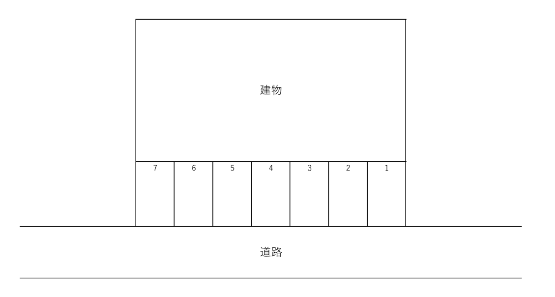 NOA筑紫の駐車配置図