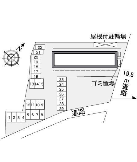 五井南(36811)の駐車配置図