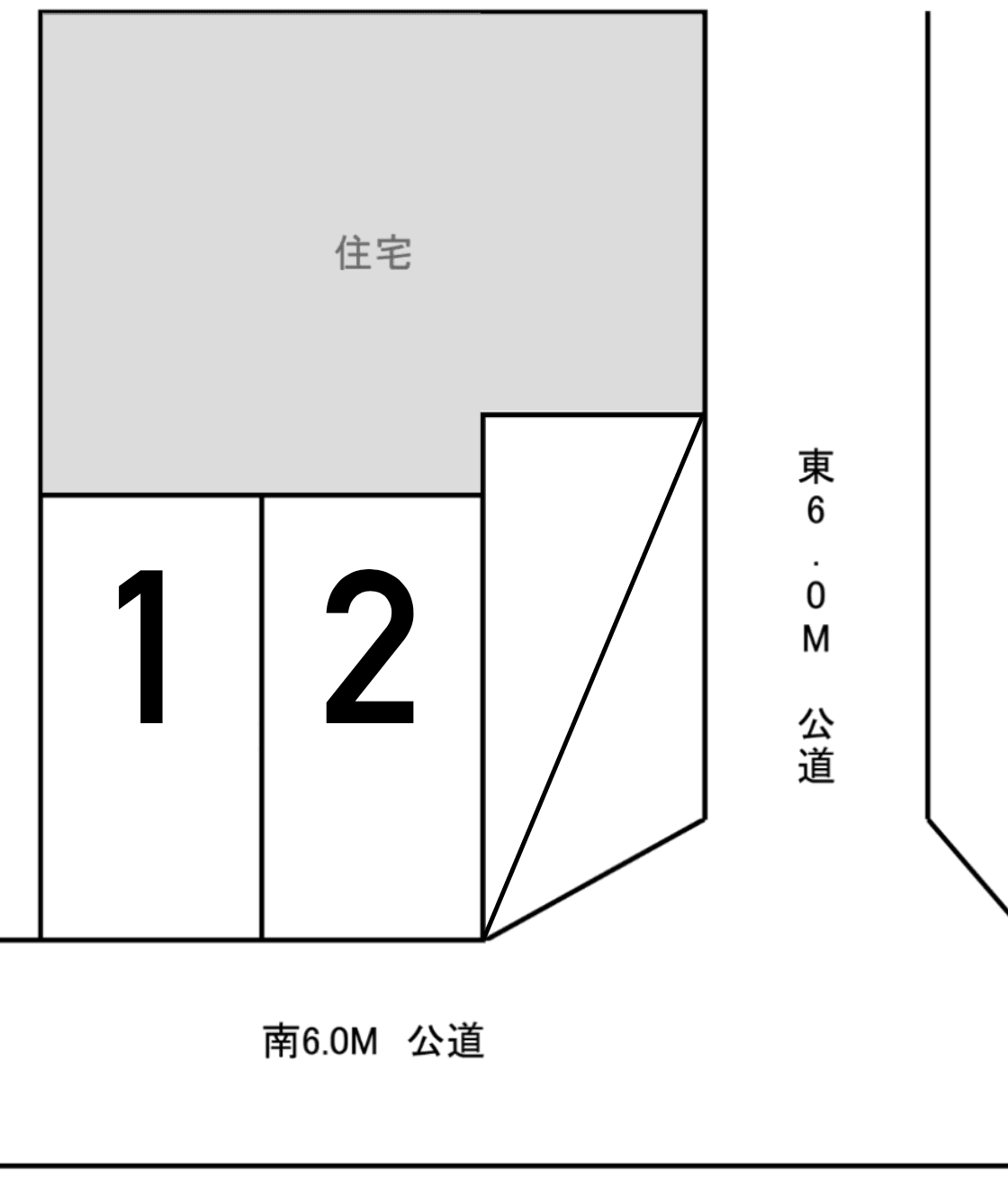塚本駐車場の駐車配置図