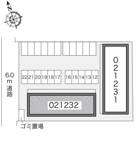 ＣｏｍｆｏｒｔＢ(21232)の駐車配置図