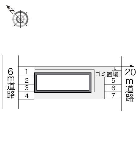 マ・メゾンティーワイズ(13412)の駐車配置図