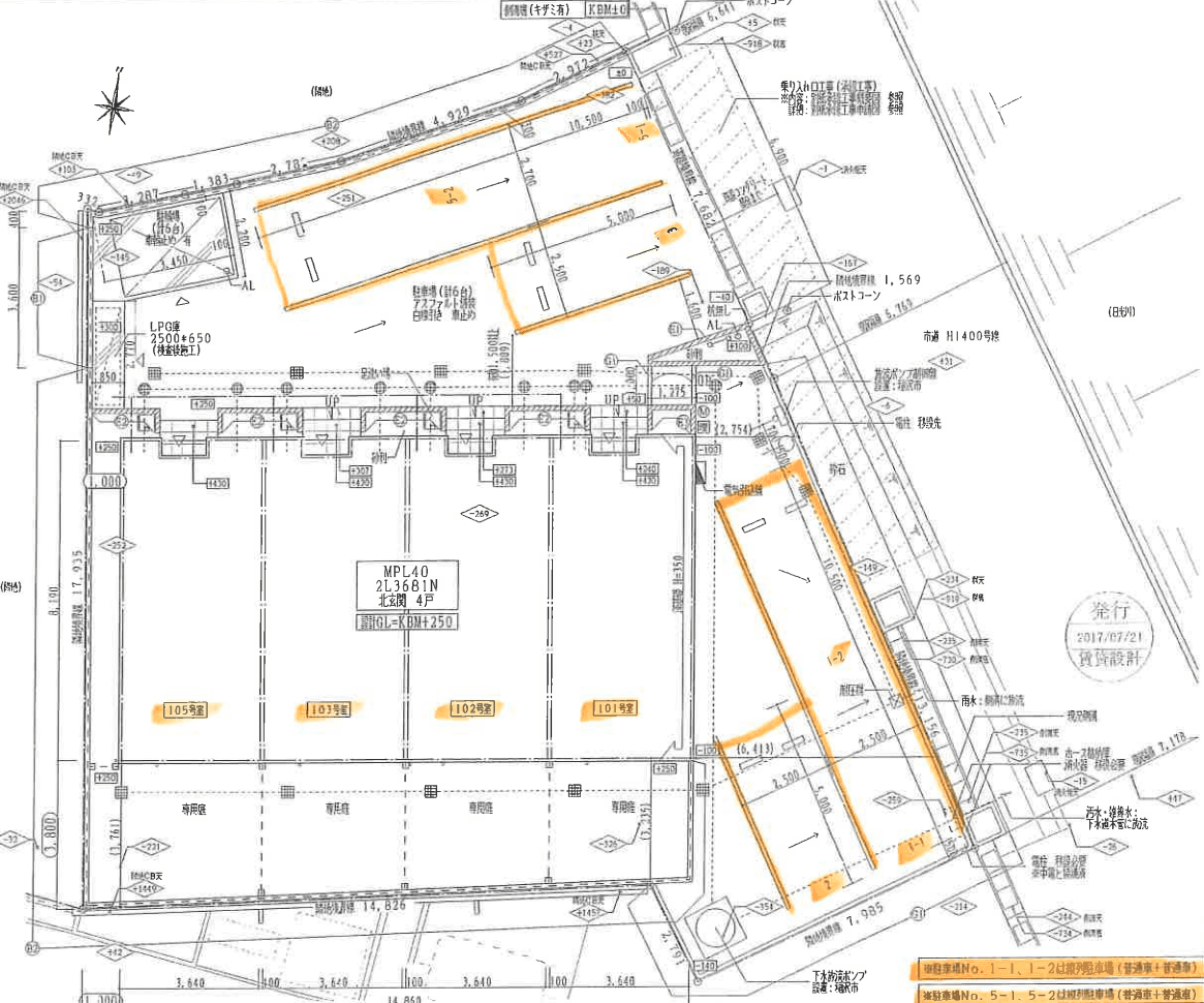 ＧＲＡＣＥ ＨＯＵＳＥ Ⅱの駐車配置図