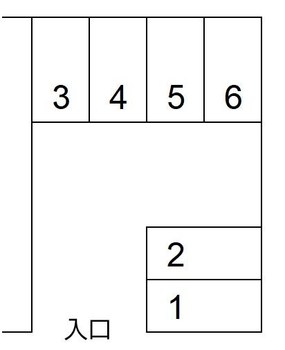 富澤弘第2駐車場の駐車配置図