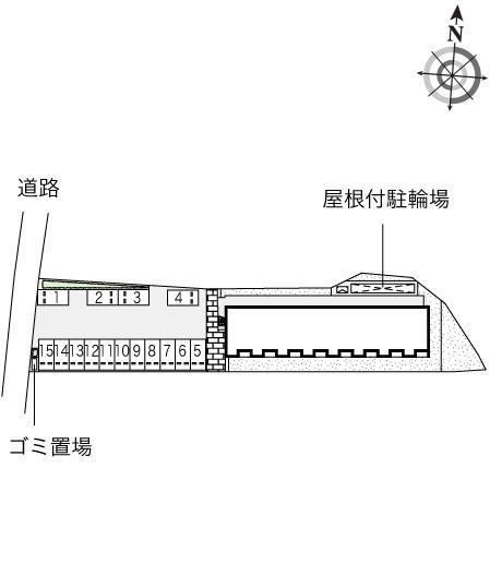 翠(54077)の駐車配置図